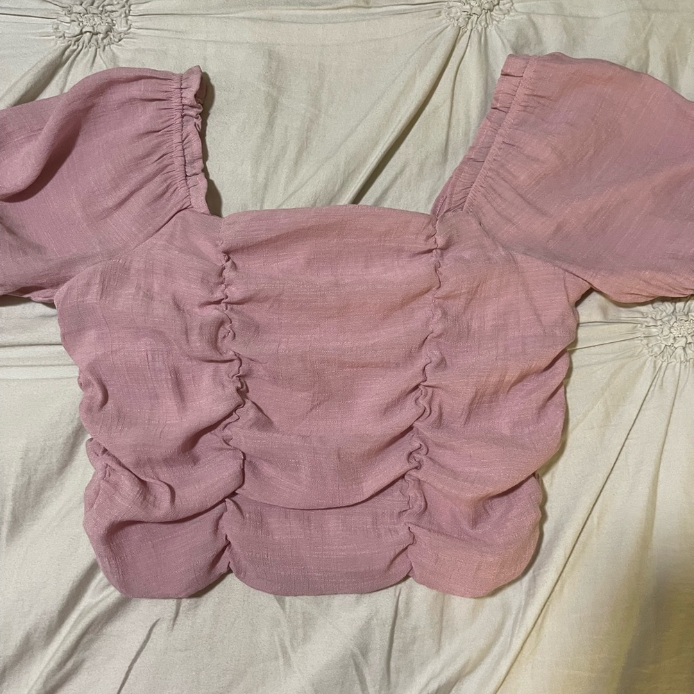 Pink crop top